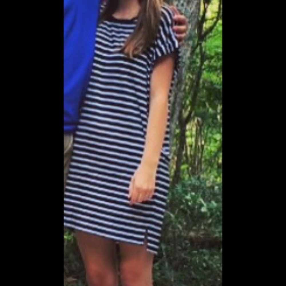 Striped t shirt dress